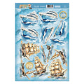 Ocean Waves Decoupage Topper Sheet