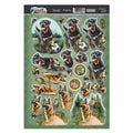 Rottweiler & German Shepherd Decoupage Topper Sheet