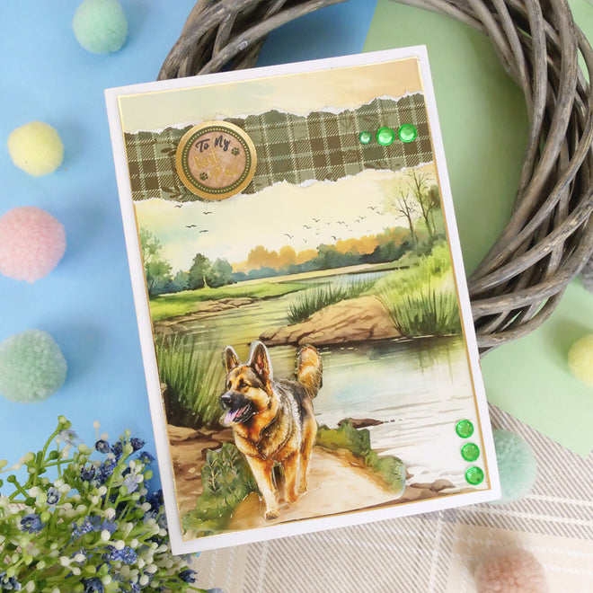 Rottweiler & German Shepherd Decoupage Topper Sheet