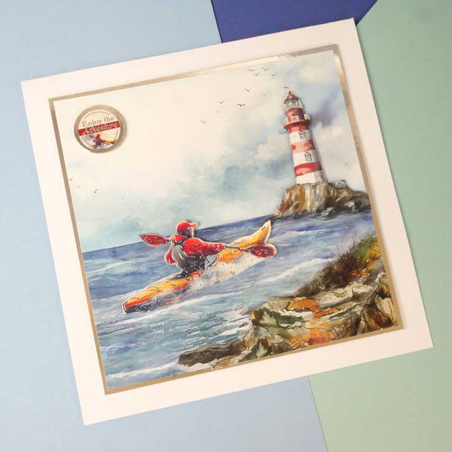 A Splashing Time Decoupage Topper Sheet