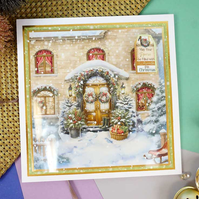 A Warm Winter Welcome Decoupage Topper Sheet