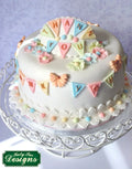 Bunting Alphabet Silicone Mould