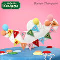 Bunting Alphabet Silicone Mould