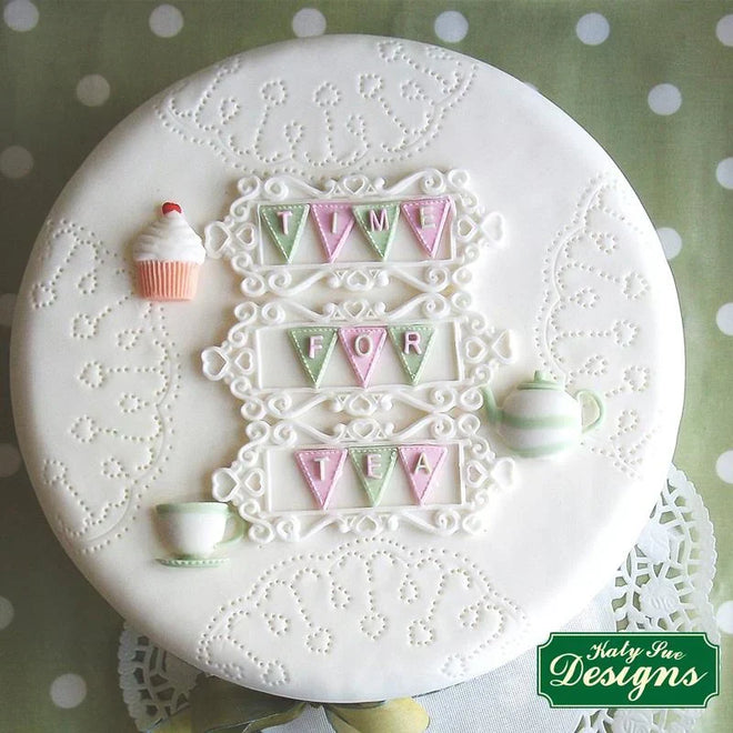 Bunting Alphabet Silicone Mould