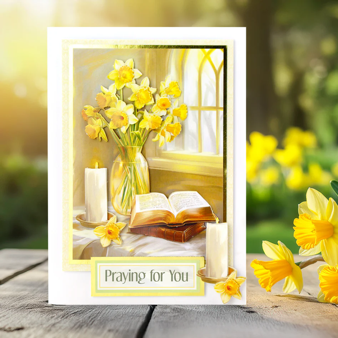 Die Cut Decoupage – Daffodil Window (pack of 3)