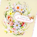 Die Cut Decoupage – Floral Basket & Wreath (pack of 3)