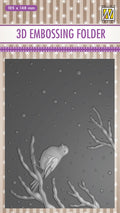 3D Embossing Folder - Bird on Branch