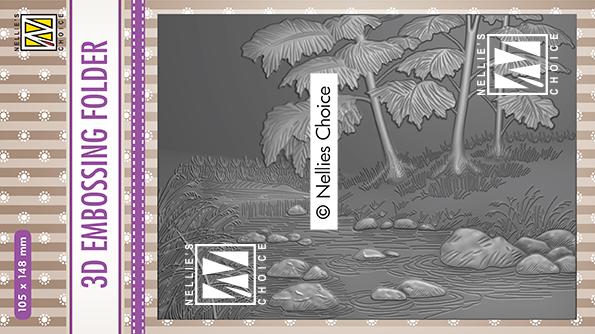 3D Embossing Folders Waterfall