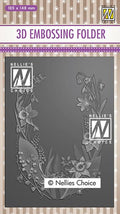3D Embossing Folders Flower Frame