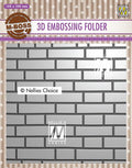 3D Embossing Folders Brick Wall