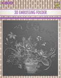 Nellie's Choice 3D Embossing Folder - Flower Bouquet
