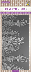 Nellie's Choice 3D Embossing Folder Slimline - Lupins