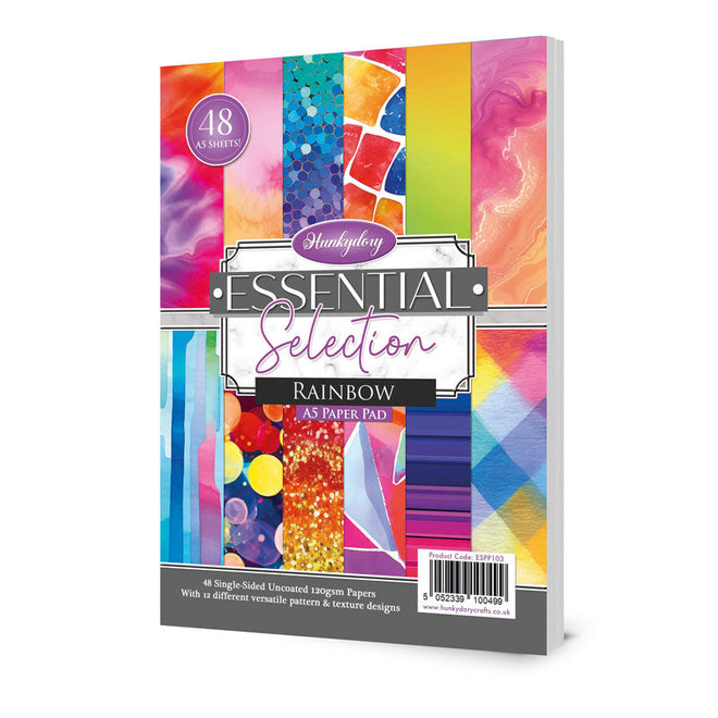 Hunkydory Essential Selection Paper Pad - Rainbow