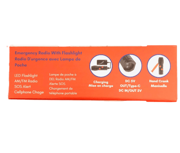 Emergency Radio with Built-in Flashlight