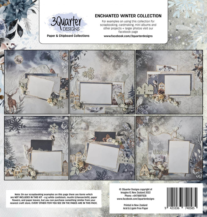 3Quarter Designs - Scrapbook Collection - Enchanted Winter
