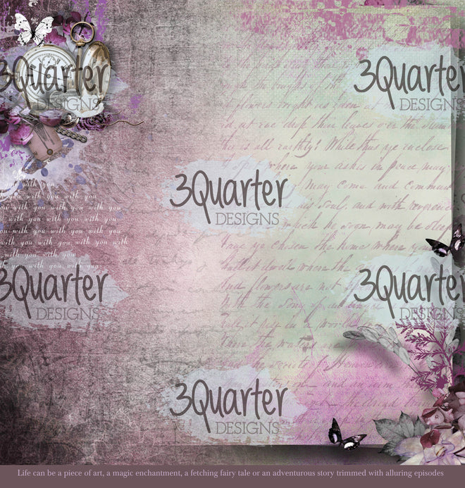 3Quarter Designs - Enchanted Amethyst - Scrapbook Collection