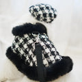 Grandmaster Tweed Dog Harness Set | Harness Hat and Leash Outfit