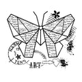 Woodware Clear Singles Paper Butterfly