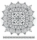 Woodware Clear Singles Mandala Two 4 in x 4 in stamp
