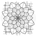 Woodware Clear Singles Blossom  4 in x 4 in Stamp