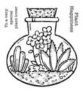 Woodware Clear Singles Terrarium 4 in x 4 in Stamp