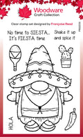 Woodware Clear Singles Fiesta Time 4 in x 6 in Stamp Set