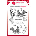Woodware Clear Singles Flying Birds 4 in x 6 in Stamp Set