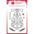 Woodware Clear Singles Glass Tree 4 in x 6 in Stamp Set