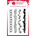 Woodware Clear Singles Christmas Borders 4 in x 6 in Stamp Set