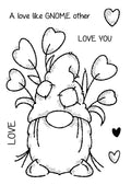 Woodware Clear Singles Love Gnome 4 in x 6 in Stamp
