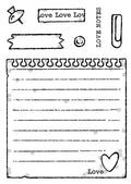 Woodware Clear Singles Love Notes 4 in x 6 in Stamp