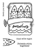 Woodware Clear Singles Sardine Tin 4 in x 6 in Stamp