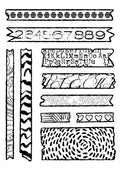 Woodware Clear Singles Scrap Washi 4 in x 6 in Stamp