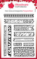 Woodware Clear Singles Scrap Washi 4 in x 6 in Stamp