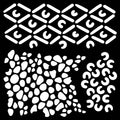 Woodware African 6 in x 6 in Stencil