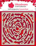 Woodware Coral Branches 6 in x 6 in Stencil