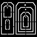 Woodware tag Templates 6 in x 6 in Stencil