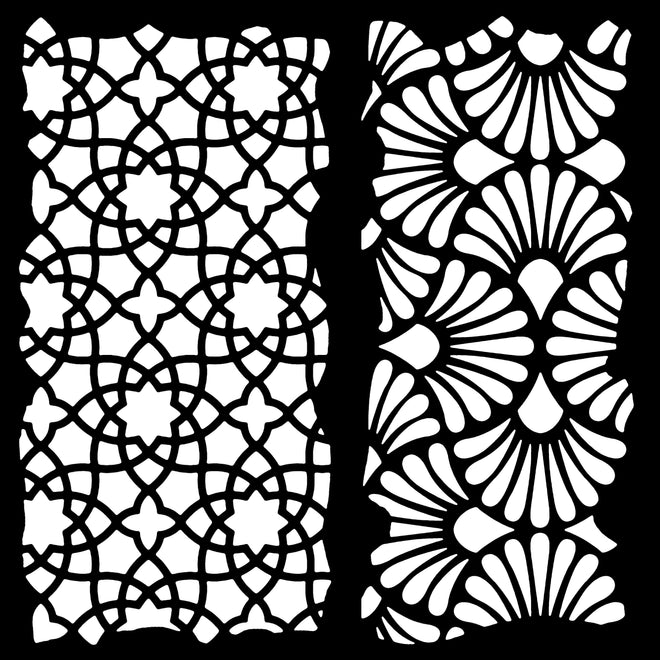 Woodware Arabesque 6 in x 6 in Stencil