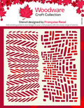 Woodware Pampa 6 in x 6 in Stencil