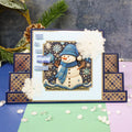 An Embroidered Christmas Square Pocket Pad