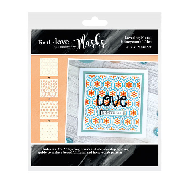 For The Love Of Masks - Layering Floral Honeycomb Tiles