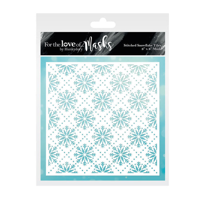 For the Love of Masks - Stitched Snowflake Tiles