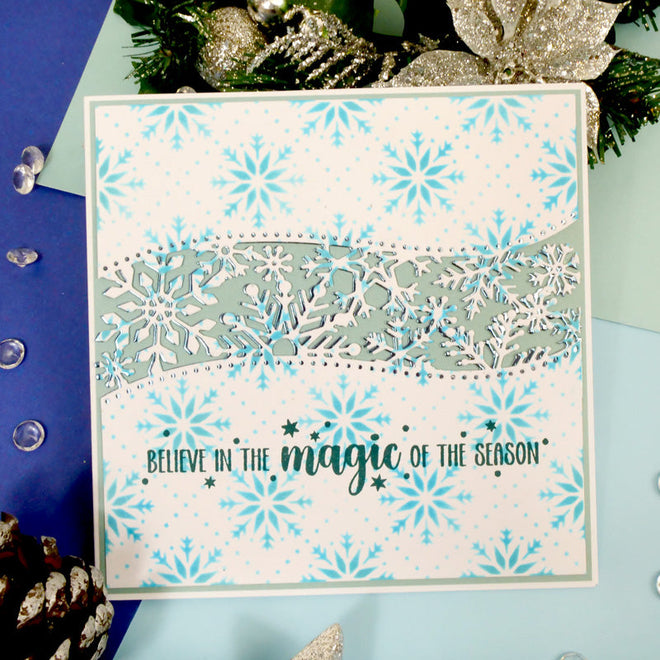 For the Love of Masks - Stitched Snowflake Tiles