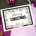 For the Love of Stamps - Frosted Frame & Splendid Snowflakes