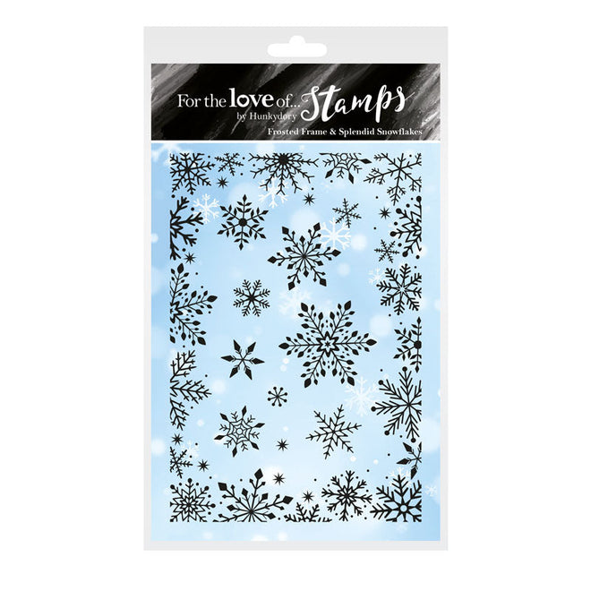 For the Love of Stamps - Frosted Frame & Splendid Snowflakes