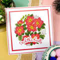For the Love of Stamps - A Circle of Christmas Roses