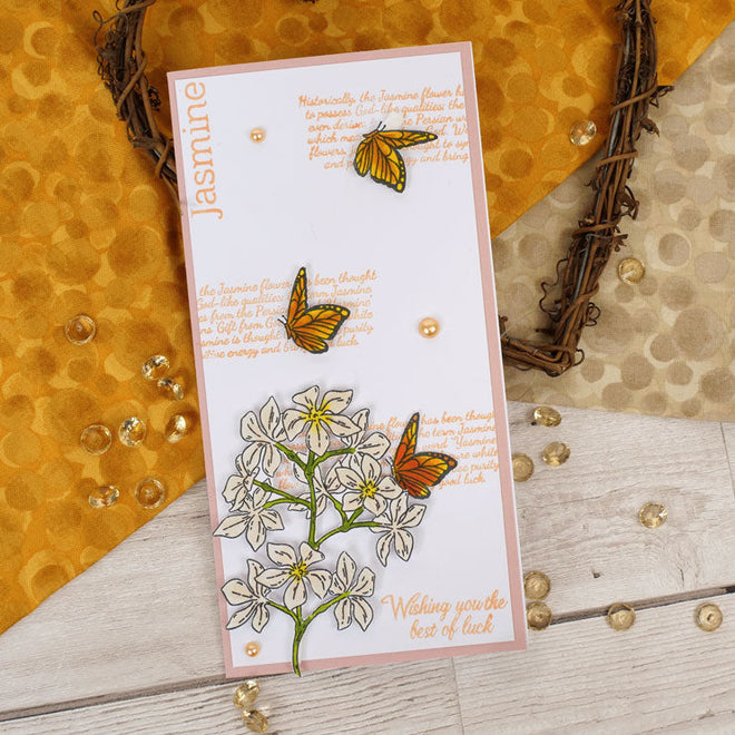 For The Love Of Stamps - Botanical Beauties - Jasmine A6 Stamp Set