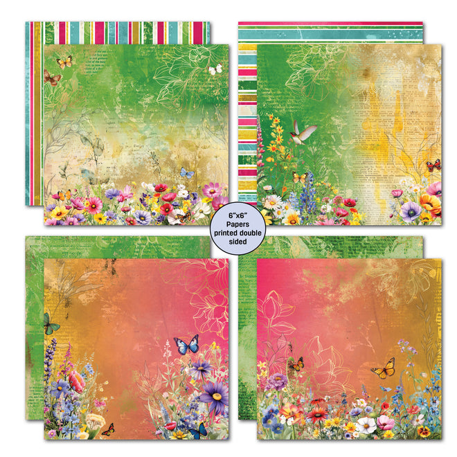3Quarter Designs Fluttering Wings 6x6 Paper Pack