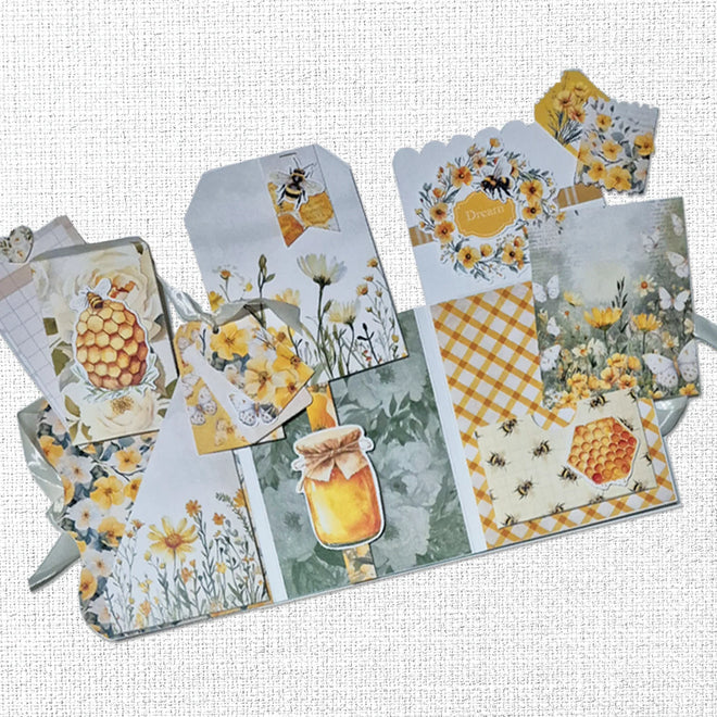Bees and Butterflies 8.5" x 11" Mini Junk Journal Folio Kit 35013