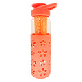 PürAthletics GLASS WATER BOTTLE WITH INFUSER, 22oz.